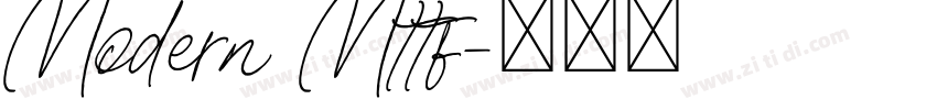 Modern Mttf字体转换